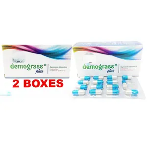 2 Demograss PLUS 60 DAY Supply GUARANTEED Original Demograss 2 MESES 60 CAPSULES Herbal Supplement