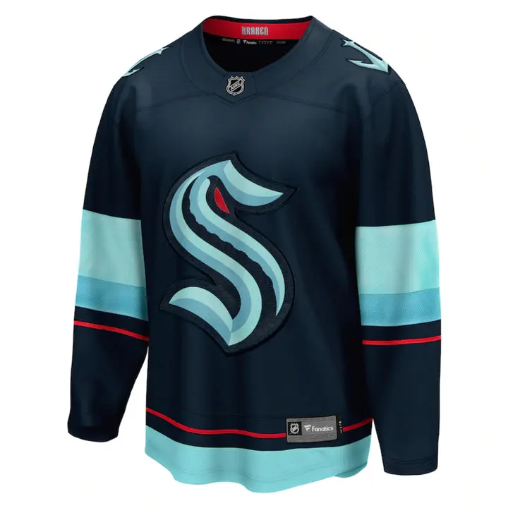 Seattle Kraken Mens Blank Home Jersey