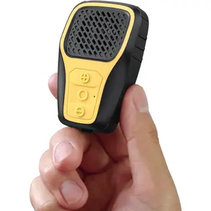 Wearable Bluetooth Speaker, IP67 Waterproof Clip-on Mini Portable Speakers, Wireless Clip Speaker with Built-in Mic, Hands-Free Music and Calls for Work/Riding/Golf/Outdoor(Yellow)