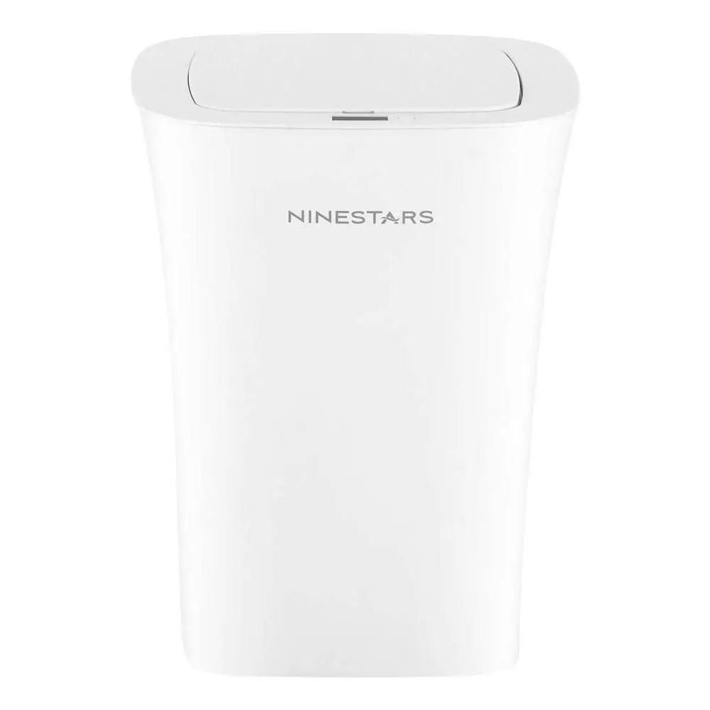Nine Stars 10L/2.6gal Motion Sensor and Water Resistant Trash Can White Nine Stars 10L/2.6gal Motion Sensor and Water Resistant Trash Can White