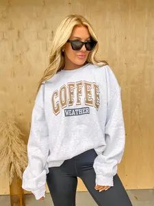 Ash Coffee Weather Graphic Pullover