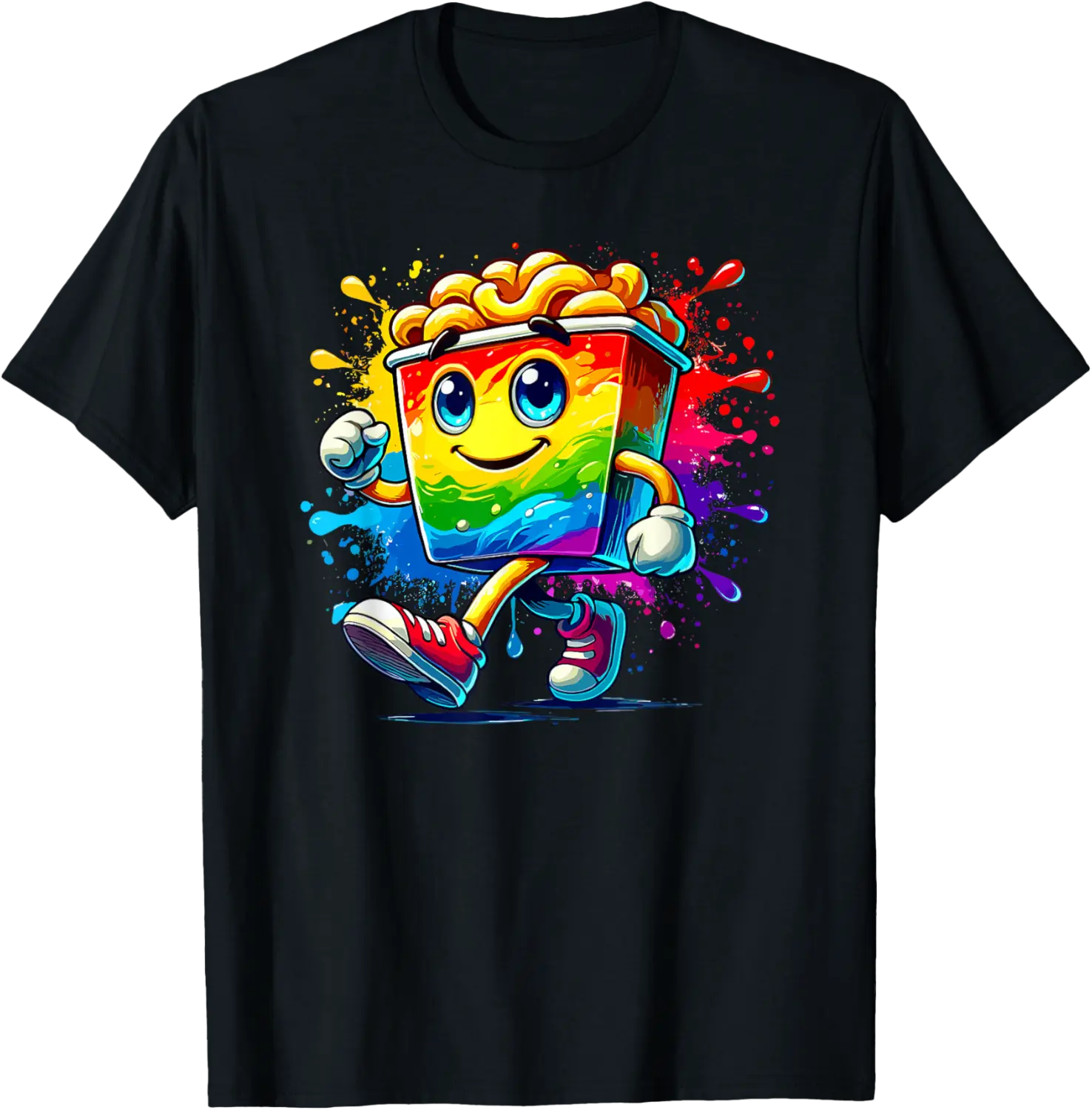 Colorful Splash Art Macaroni And Cheese T-Shirt - Jamespatric Shop 81B0DJL6F9KY