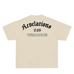 Revelations 2:10 T-Shirt - Cream