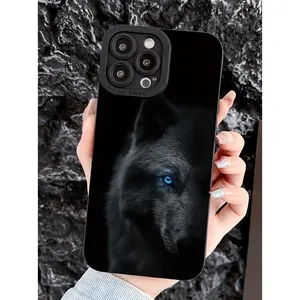 Large Window Phone Case for IPhone 17 Air 16 15 14 13 Pro Max Plus Wolf King Pattern Full Body Protection Ultra Slim Bumper Cover Gift