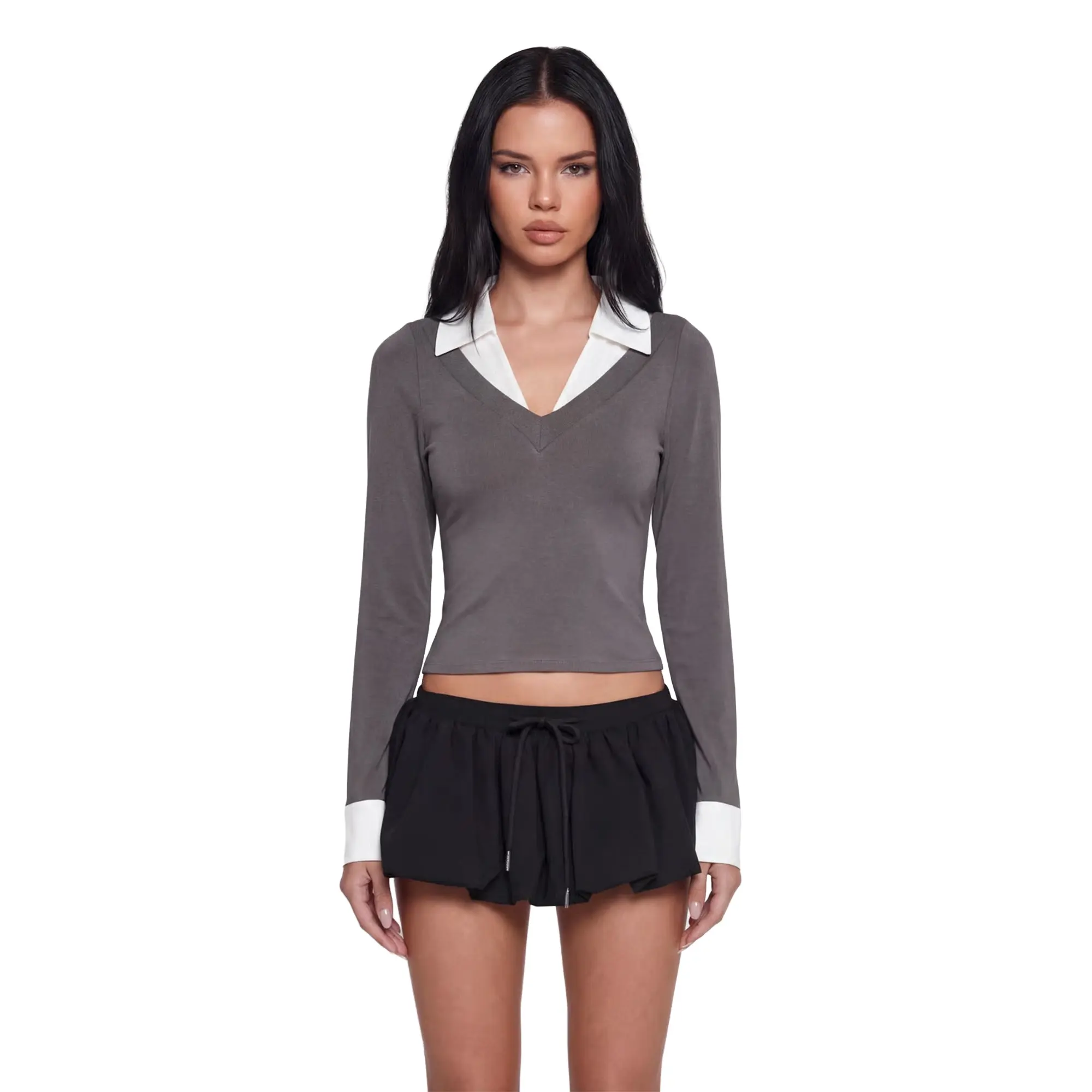 Eleanor Collared Long Sleeve Top Eleanor Collared Long Sleeve Top
