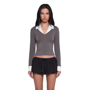 Eleanor Collared Long Sleeve Top