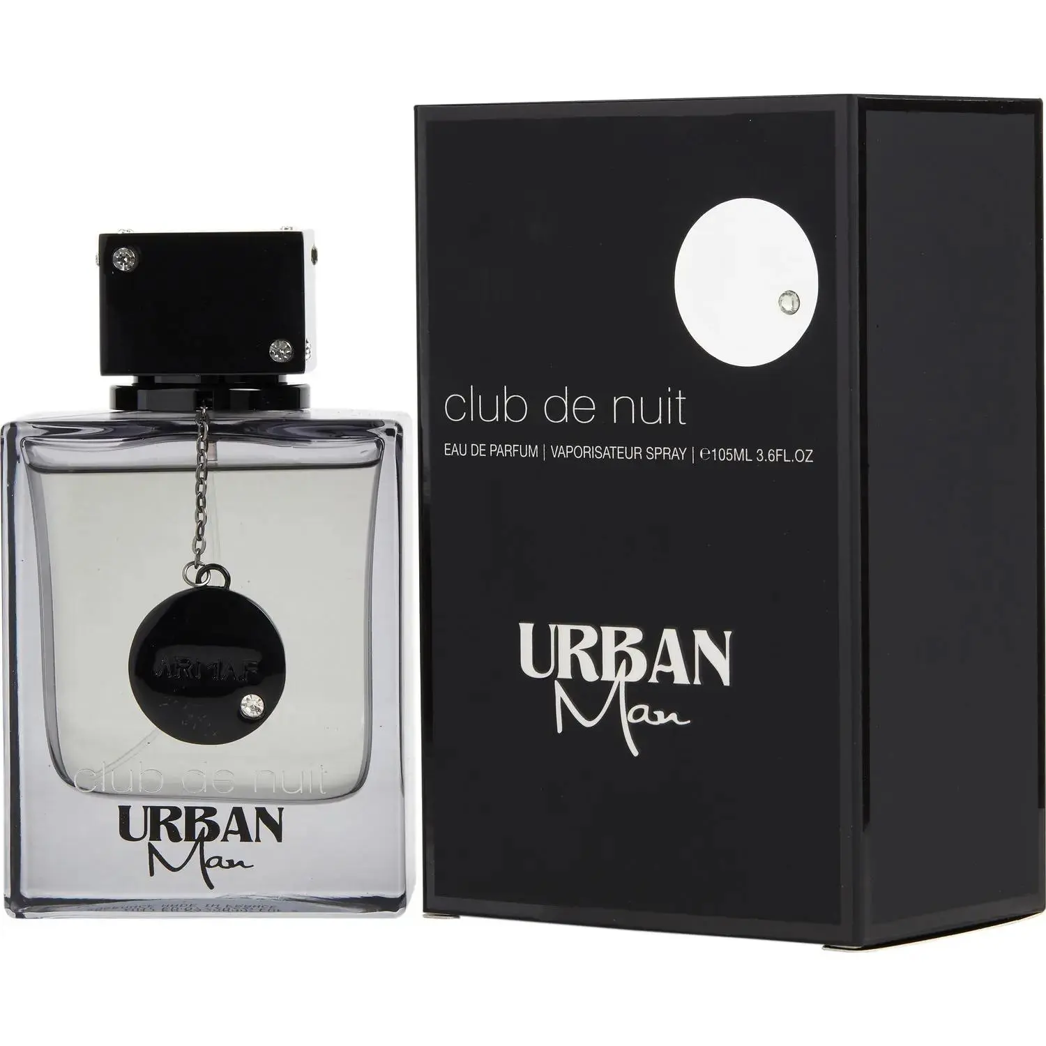 Armaf Club de Nuit Urban Man Eau de Parfum Spray for Men, Aromatic Woody & Warm Spicy Cologne with Earthy Notes, Cruelty Free, 3.4 fl oz / 100ml, Warm Spicy Fragrance, Spicy Perfumes