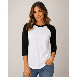 Baseball Polyester Raglan Tee - White Body