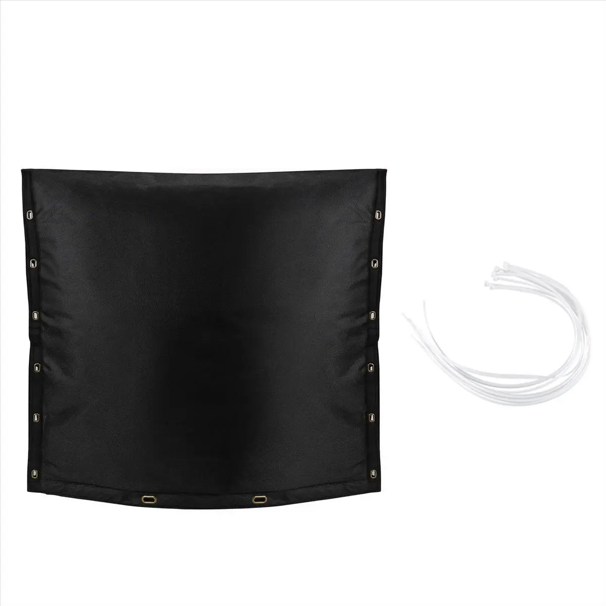 Insulated Thermal Waterproof Backflow Preventer Pipe Insulation Cover with Aluminum Foil and Cable Ties, Black Home Supplies Pipe Protection Accessory, Water Proof