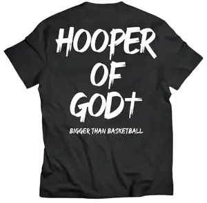 Hooper of God - T-Shirt - Black | Comfortable Tee for Basketball, Gym & Daily Wear, Breathable & Stylish Casual Fabric