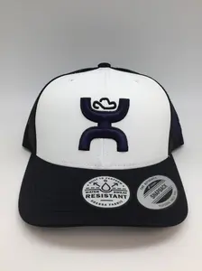 Hooey-Kansas State University Hat White/Black w/Hooey Logo (Black/Purple)