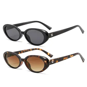 Kimorn Small Oval Sunglasses 90s Vintage Shades - UV Protection Fashion Sunglasses for Women Men, Trendy 2026 Summer Accessories