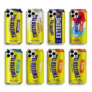 Twisted Tea Phone Case, Bold Drink Can Design Style, Fun Beverage Inspired Aesthetic