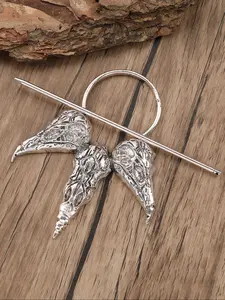 Viking Retro Goth Style Hairpin with Triple Crow Raven Design, Trendy Scandinavian Party Accessory for Valentine's Mother's Day Halloween Birthday Gifts