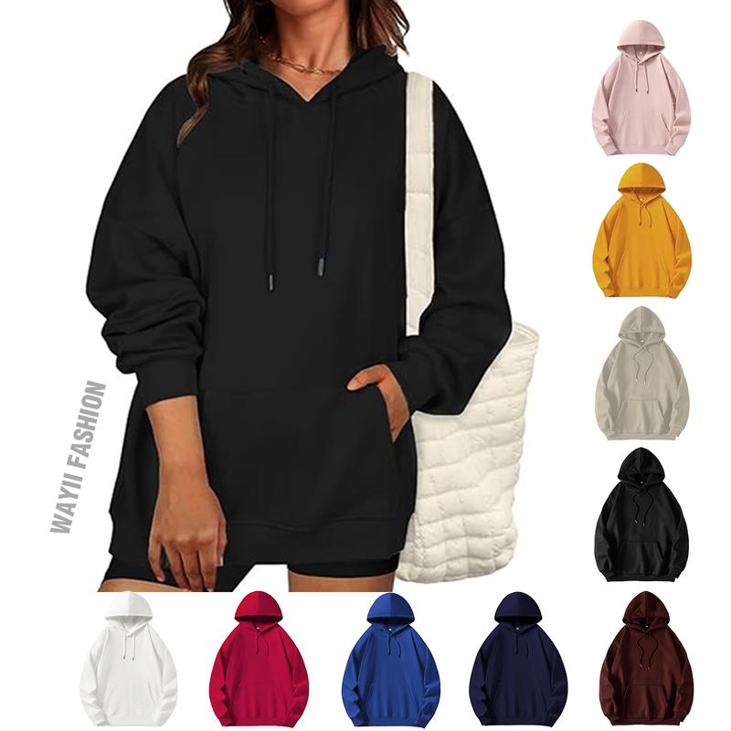 Wayii Fashion "Los Angeles" Pattern Oversized Trendy Queen Hoodies Fleece Sweatshirts Fall Fashion 2025 Pullover Sweaters Winter Clothes