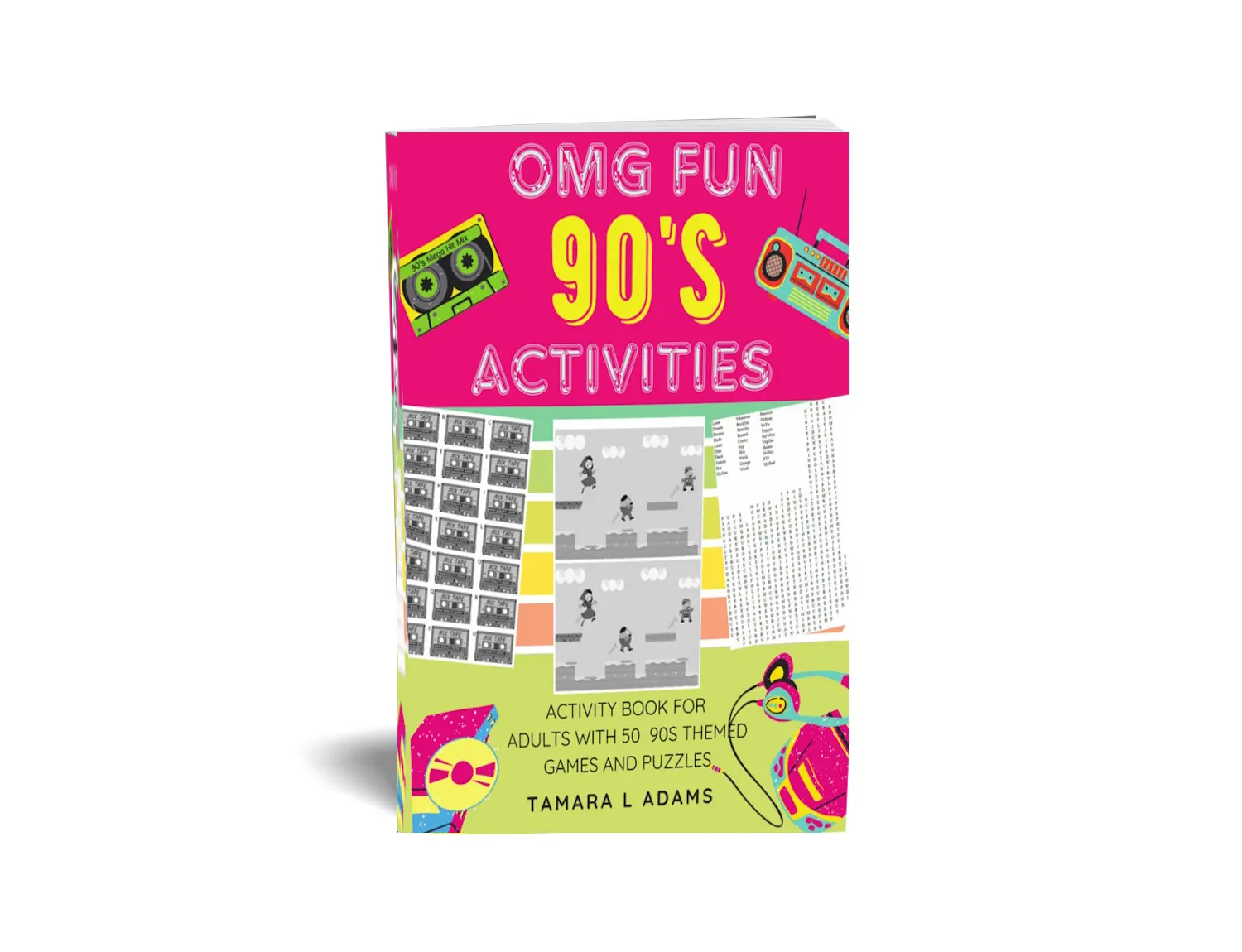 OMG Fun 90s Activities: Activity book for adults with 50 90s themed games and puzzles