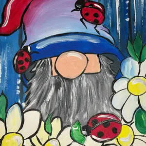 Americana Gnome Art Kit for DIY Art and Family Fun Nights with Colorful Ladybugs and Flowers