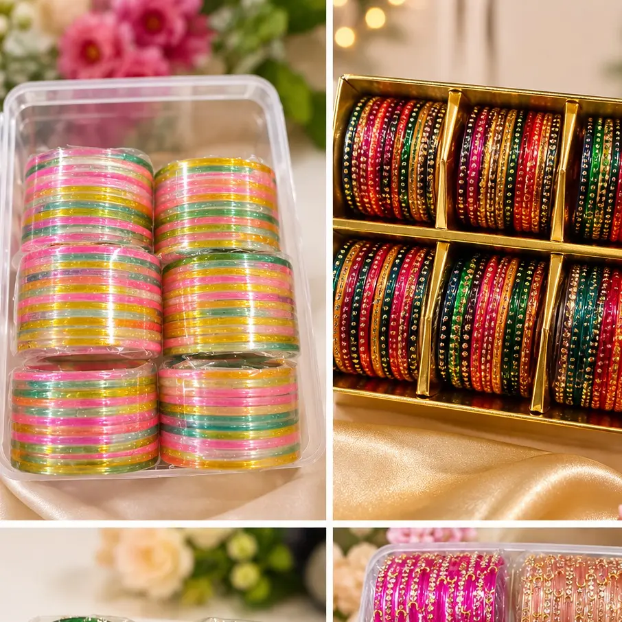 Handmade Glass Bangles, Non-Natural Crystal Jewelry Accessories Bracelets