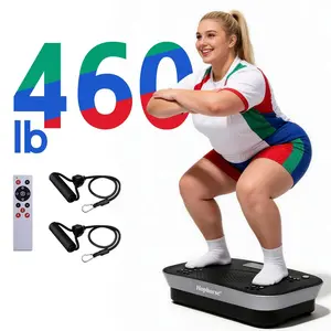HopHorse Vibration Plate Exercise Machine -180 Speeds Levels for Women, 460LB Capacity Whole Body Workout, Core Strengthening, Remote Control, Home Workout, Foot Health, Fitness Platform,
