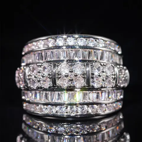 Fashion Promise Rings for Couple, Engagement Rings for Her, Wedding Rings for Women, Wedding Anniversary Ring, Beautiful Rings, Trendy All-match & Exquisite Jewelry for Birthday Gift