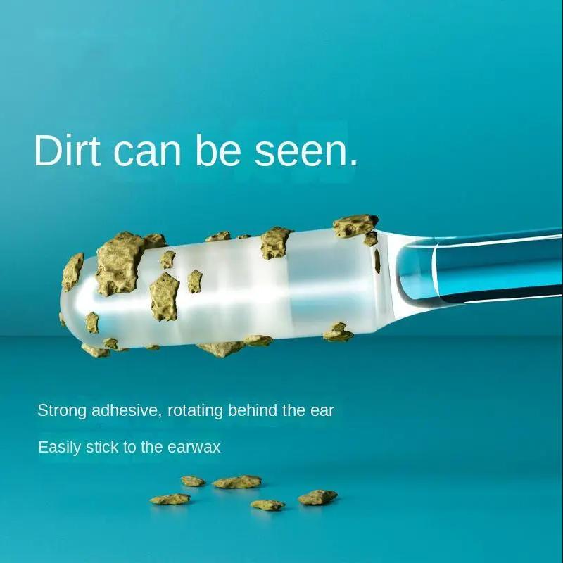 A set of 24 sticky ear sticks designed for easy, safe, and comfortable earwax cleaning at home