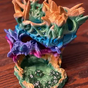 Rainbow Skull Dice Tower