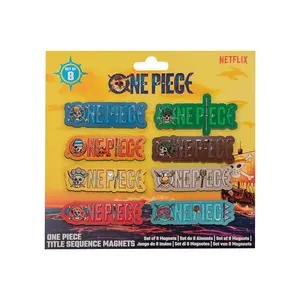 One Piece Officially Licensed Novelty Refrigerator Magnet Set Luffy Zoro Usopp Kitchen Decor Magnet Home Decor Gift Netflix