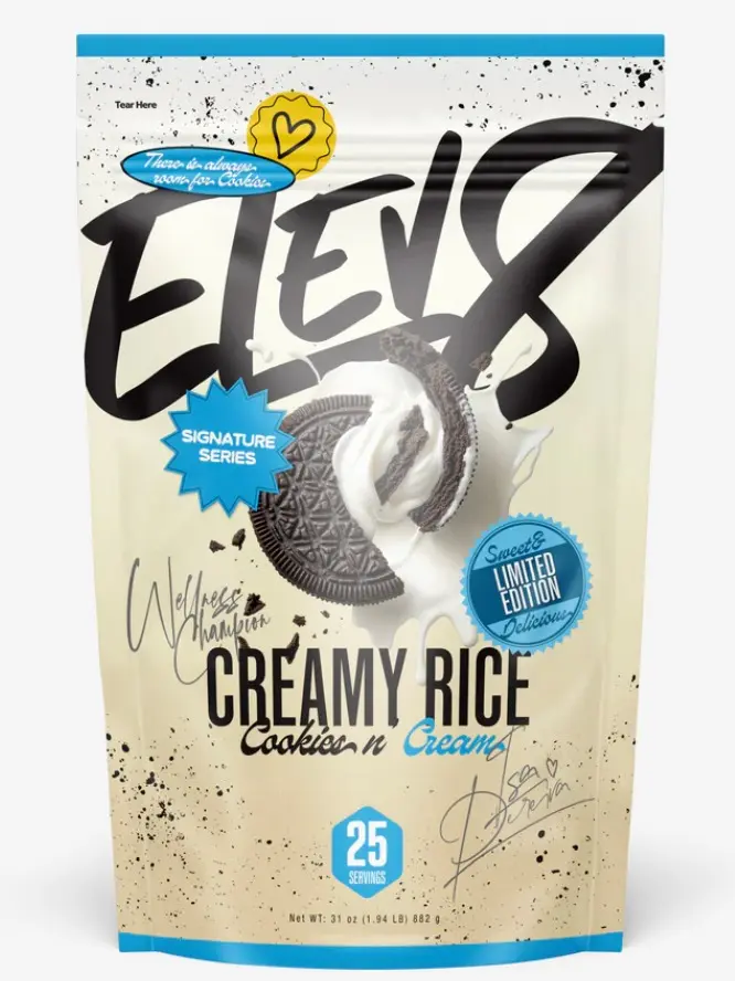 Elev8 Creamy Rice – Cream of Rice Hot Cereal – 25 Servings – Sugar-Free, Gluten-Free – Easy-to-Digest Carbs for Pre & Post Workout Nutrition – Just Add Water