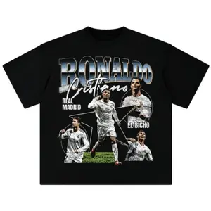 Men's CR7 Cristiano Ronaldo Jersey Style T-Shirt Cristiano Ronaldo Madrid T-Shirt, Cristiano Ronaldo Vintage Graphic Tees, Unisex Soccer Shirt, Sport Merch, Gift For Fan, Cotton comfort Menswear Womenswear Streetwear