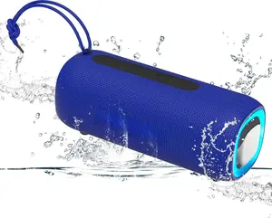 Speaker, Portable  Clear Loud Stereo Sound IPX5  with RGB Lights BT5.3 Long Playtime TWS Pairing,for  Party Outdoor Beach,  Choice (Blue)