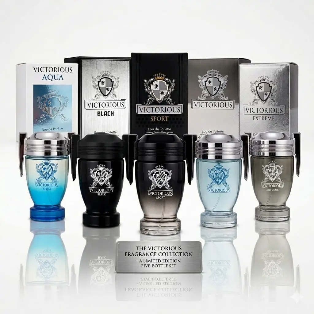 Men's Victorious Cologne Set - 5 Great 3.4oz Fragrances - By Urban Collection