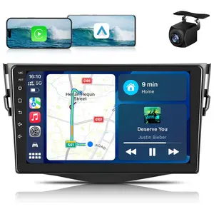 Android Radio for【2006 2007 2008 2009 2010 2011 Toyota RAV4】with Carplay + Android Auto Car Stereo Navigation 9 Inch Touchscreen