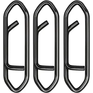 Fishing Power Clips, 200pcs Fishing Speed Clips for Fishing Lure Quick Change, High Strength Stainless Steel Clips Snap Freshwater Saltwater Crankbait Popper Lure Connector Tackle