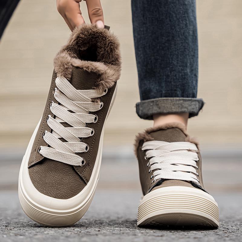 Winter Men's Snow Boots Thick Soled Height Increasing Casual Shoes with Plush Warm Cotton Loafers for Comfort Footwear Boy Closed Tactical Bota Fashion Bathroom Bathroom Makapal Bota Fashion Winter Men's Snow Boots Thick Soled Height Increasing Casual Shoes with Plush Warm Cotton Loafers for Comfort Footwear Boy Closed Tactical Bota Fashion Bathroom Bathroom Makapal Bota Fashion