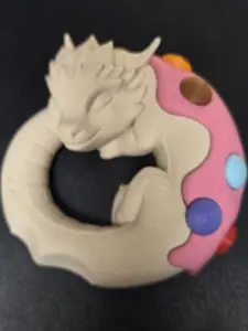 3d printed donut dragon
