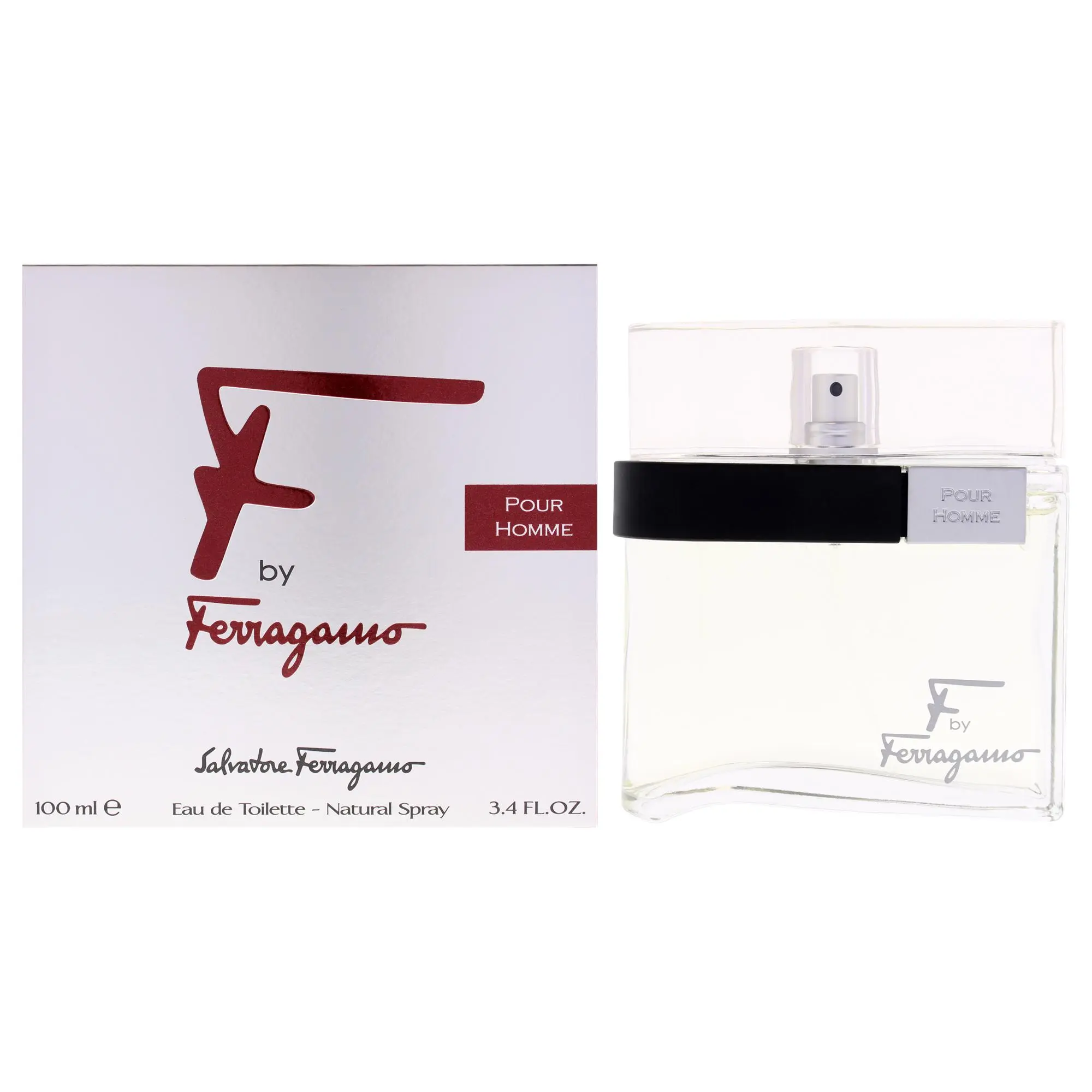 Salvatore Ferragamo F Pour Homme Men's Eau de Toilette Spray Bottle, 3.4 fl oz, Classic Daily Fragrance (Unisex Beauty & Personal Care)