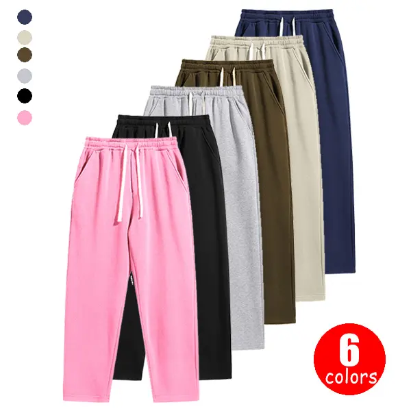 Men’s solid-color sweatpants with an adjustable drawstring waist and pockets, suitable for autumn and winter wear. Casual long pants with a straight leg cut; ideal for daily commuting, work, travel, jogging, and outdoor activities. Sweatpants.