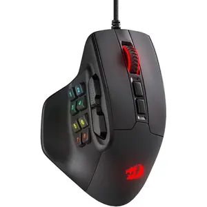 M811 Aatrox MMO Gaming , 15 Programmable Buttons Wired RGB  w/  Grip Build, 10 Side Macro , Software Supports DIY Keybinds & Backlit