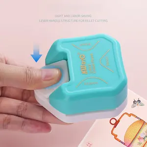 Round Corner Punch Die Set, 3-In-1 Craft Knife Dies for Paper Crafts, DIY Projects, Scrapbooking, Photo Cards, Business Card Making