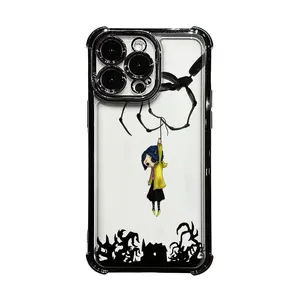 Anime Transparent Soft iPhone Case design vintage phone iphone 12 beautiful couple