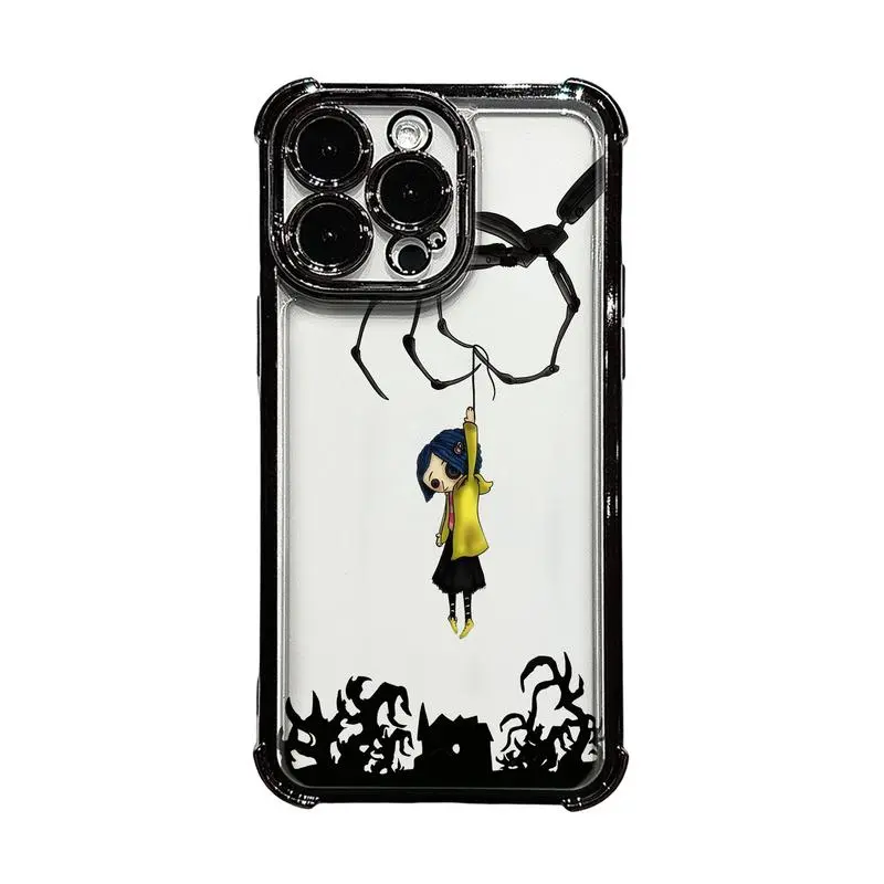 Vintage Anime Couple Transparent Soft iPhone 12 Case, Mobile Phone Cover & Accessories for Device Casing Protection, Smartphone