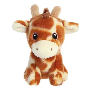 Aurora Responsibly Made Eco Nation Mini Giraffe Stuffed Animal - Ideal for Playtime Adventures - Perfect for Birthdays or Just Because - Brown 5 Inches