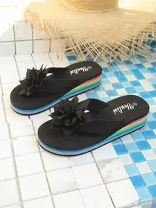 New Fashion Plus Size 36-45 Women's Summer Slip-On Sandals, Comfortable Casual Outdoor Slippers, Stylish Open Toe Shoes, Rubber, Fashionable Comfy Sandals