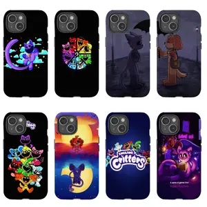 Smiling Critters Double-layer durable phone Cases For iPhone 17 16 15 14 13 12 Promax Pro Plus, hard shell protection ,Unique design,best Gift