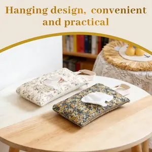 2/pc Ins Style Heart-shaped Pull-out Wet Wipes Bag, Multi-scene Hanging Tissue Organizer, Portable Wall-mounted & Car-mounted Storage Pouch for Home, Travel & Daily Use