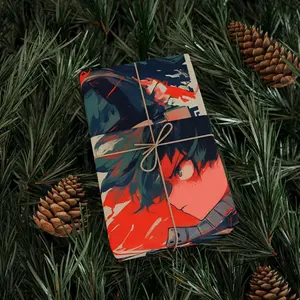 Deku Wrapping Paper, Anime Gift Wrap, Funny Wrapping Papers for Birthdays, Christmas, Holidays, Gift for Fans, Gift for Girl, Birthday Gift