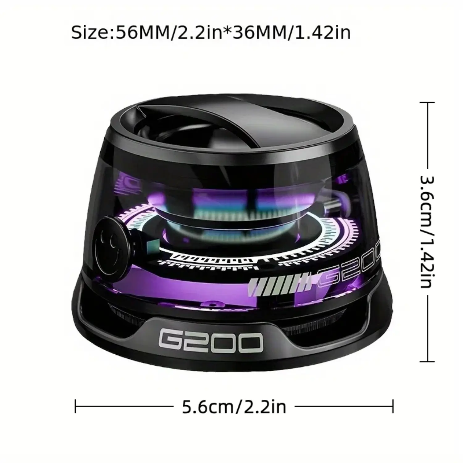 G200 Magnetic Mini Bluetooth Speaker RGB Light True Wireless Stereo TWS Portable Small Speaker For Phone Outdoor Travel