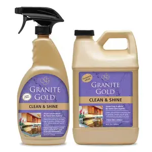 Granite Gold Clean & Shine Spray 88 oz Value Pack for Granite Marble Quartz Unscented Countertop Polish and Cleaner 2-Pack