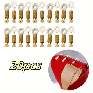 20Pcs Leather Suture Positioning Needles,DIY Leathercraft Located Needles Leather Locking Pins,Leather Craft Stitching Fixed Suture Needles for Holding Seam Pinning up Leather Sewing