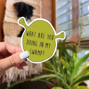 Shrek Sticker Decor Decorative Water Proof Tiles Sticker Ornaments